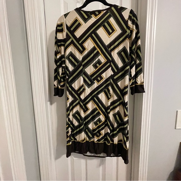 *DONATED* LOFT | Women’s Dress | Green Cream Black | Size 4 - Picture 2 of 5